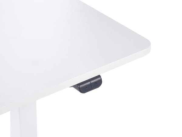 Elektrisk justerbart Skrivebord Hvit 120 x 60 cm Bordplate Pulverlakkert Stålramme Moderne