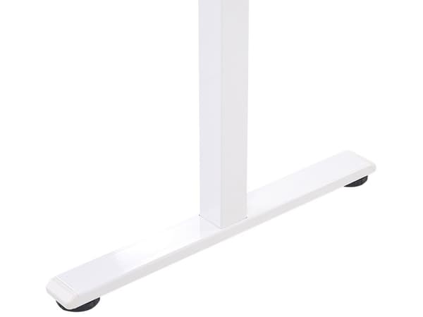 Elektrisk justerbart Skrivebord Hvit 120 x 60 cm Bordplate Pulverlakkert Stålramme Moderne