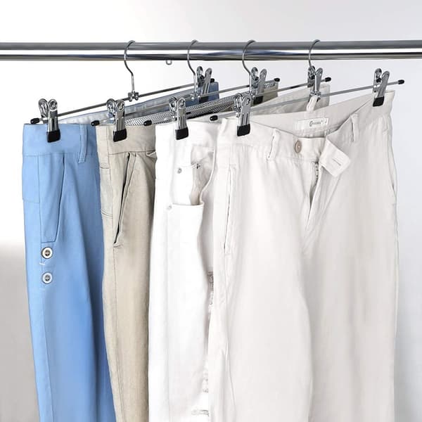 Tøjbøjler - bukserbøjler - metal - anti -slip - 20 stykker