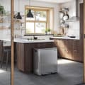 Miniatyrbillede 2 af 9: Affaldsbakke - skraldespand med 2 skraldespande 2 x 30L - Affaldsseparation - Airproof - Sølv