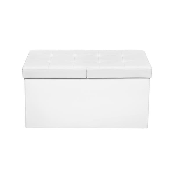 Sofa - foldning - siddeplads - med foldet låg - 76 cm - Hvid