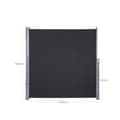 Miniatyrbillede 7 af 7: Side Canopy - Udvides - 160 x 300 cm (H x L) - Privatlivsskærm - Solbeskyttelse - Sort