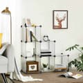 Miniatyrbillede 4 af 7: Racking System - 6 Cubees - Room Distributør - Garderobe - Skavskab - Opbevaringsboks - Hvid - 93 x 31 x 93 cm