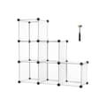 Miniatyrbillede 2 af 7: Racking System - 6 Cubees - Room Distributør - Garderobe - Skavskab - Opbevaringsboks - Hvid - 93 x 31 x 93 cm