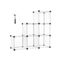 Miniatyrbillede 1 af 7: Racking System - 6 Cubees - Room Distributør - Garderobe - Skavskab - Opbevaringsboks - Hvid - 93 x 31 x 93 cm
