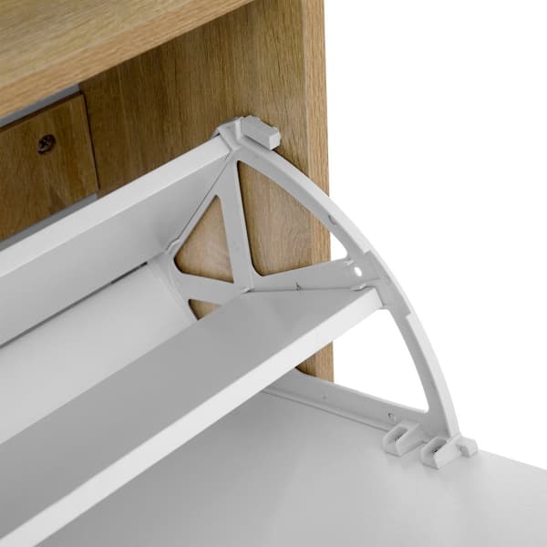Shoe Rack - skoskåp - med 2 ventiler - Öppet fack - vitt