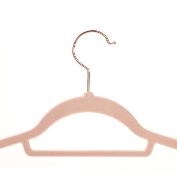 Velvet kludbøjle - 30 stykker - Anti -slip - Drejekrog - lyserød