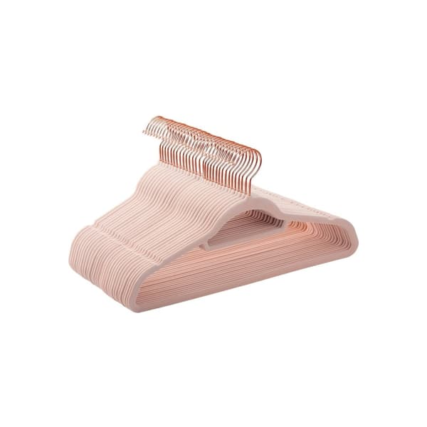Velvet kludbøjle - 30 stykker - Anti -slip - Drejekrog - lyserød