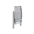 Miniatyrbild 7 av 8: Garden Chair - Folding Chair - Outdoor Chair - Aluminium Frame - Läggkapacitet på upp till 150 kg - grå