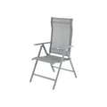 Miniatyrbild 2 av 8: Garden Chair - Folding Chair - Outdoor Chair - Aluminium Frame - Läggkapacitet på upp till 150 kg - grå