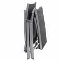 Miniatyrbild 7 av 8: Lounger - Foldbar - Lounge Chair - Avtagbar kudde - från rostfritt aluminium - svart