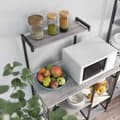Pikkukuva 4 / 6: Keittiökaappi - Keittiön hylly - Leipomahylly - Keittiön säilytys - Mikroaaltouuni - Yrttiteline - Yrttikaappi - Vintage Grey / Black