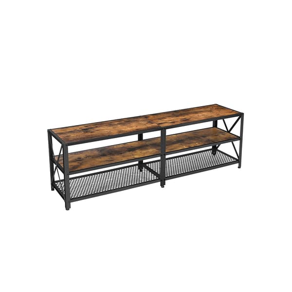 TV Lowboard - TV Cabinet - TV Dresser - TV Møbler - TV Plank - TV Table - Vintage Brown / Black