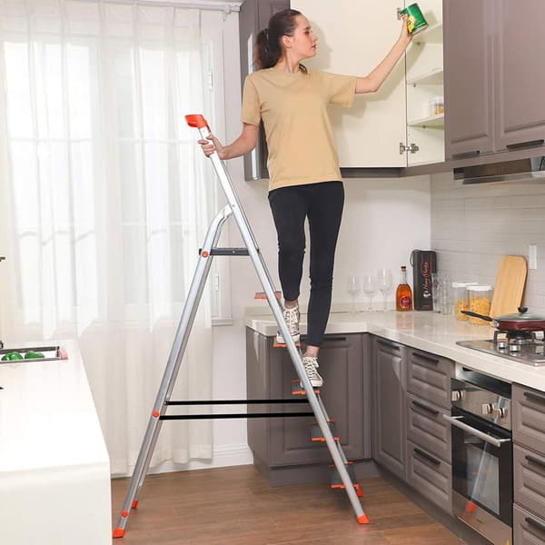 Trappa - stege - fällbar stege - DIY -stege - silver