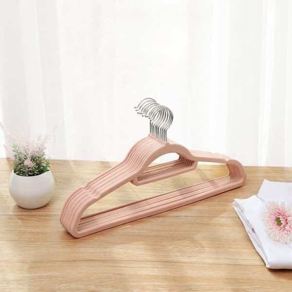 Tøjbøjle - 50 stykker - anti -slip - tøjbøjler - vedhæng - Rose