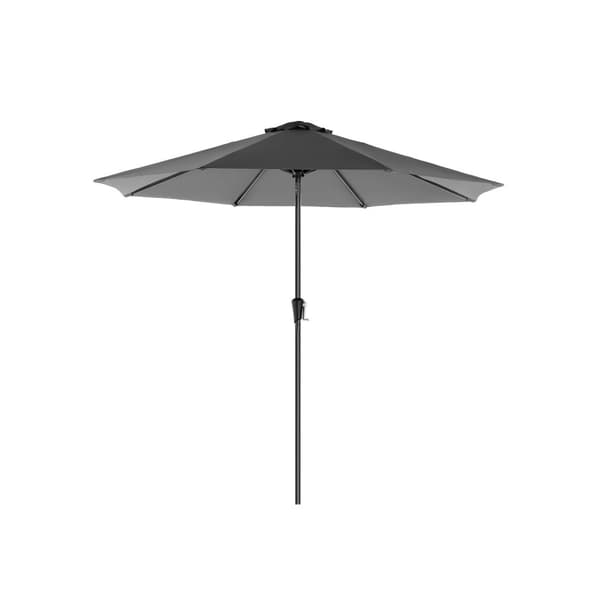 Parasol - Haveskærm - ottekantet - med slinger - Ø 300 cm - Grå