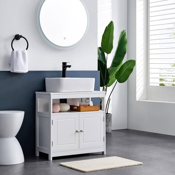 WASHBASIN -FALL - Badrumsmöbler - Förvaringsskåp - 60 x 30 x 60 cm - Skandinavisk stil - Matt White