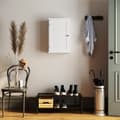 Miniatyrbild 3 av 7: Kast - Wall Kast - Bath Camasset - Met Deur - 40 x 16 x 60 cm - Hout - Wit