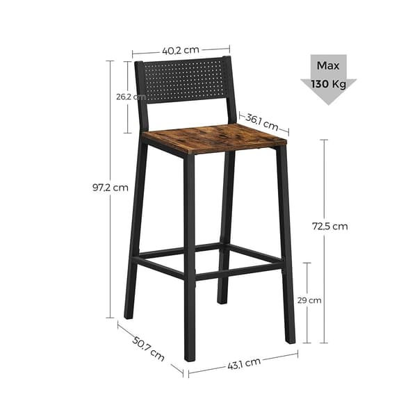Baarijakkarat - Baarin jakkara - jakkarat - keittiön tuoli - ruokasalin tuolit - 2 - Vintage Brown -sarja