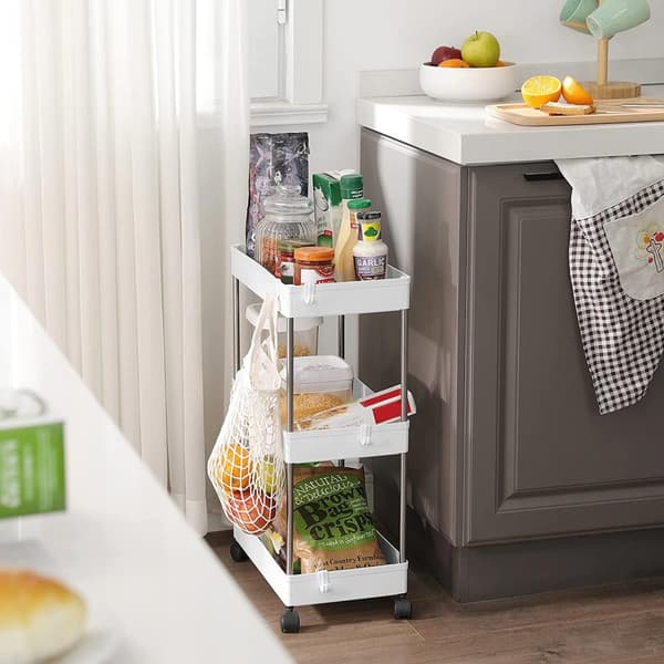 Trolley med 3 niveauer - Kitchen Trolley - Hvid