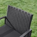 Miniatyrbild 4 av 7: Balkongstolar - Garden Set - med bord - Lounge Set - Svart