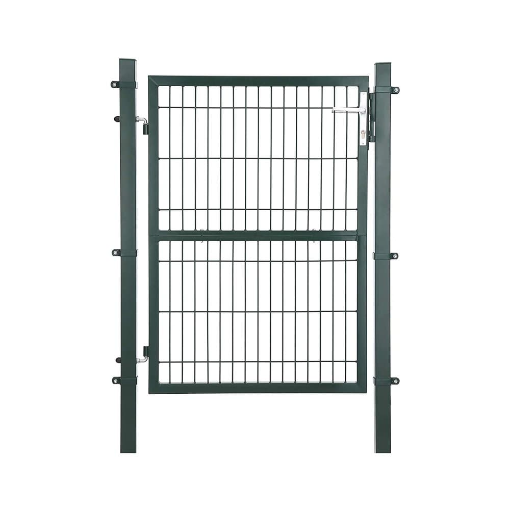 Garden Gate - Garden Door - Med Lock - Door Clink and Key - 106 x 125 cm - Grönt