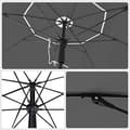 Miniatyrbillede 7 af 9: Beach Parasol - Parasol - Beach Screen - Garden Parasol - Sunshade - Gray