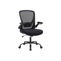 Miniatyrbillede 1 af 6: Kontorstol - Kontorstol - Ergonomisk computerstol - Justerbar kontorstol - Sort