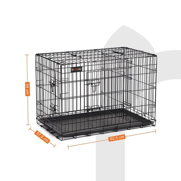 Hundbænk - Hund Cage - Hund Crate - Hund Cage - Sort