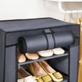 Miniatyrbild 6 av 8: Shoe Rack - Shoe Cabinet - 7 nivåer - med tygklädsel