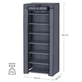 Miniatyrbild 7 av 8: Shoe Rack - Shoe Cabinet - 7 nivåer - med tygklädsel