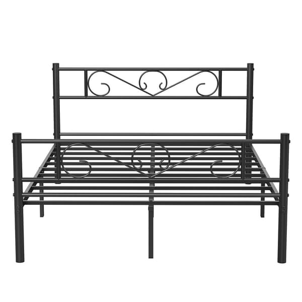 Kaksikerroksinen runko - Metallivuoteen runko - Soveltuu patjalle 140 x 190 cm - musta