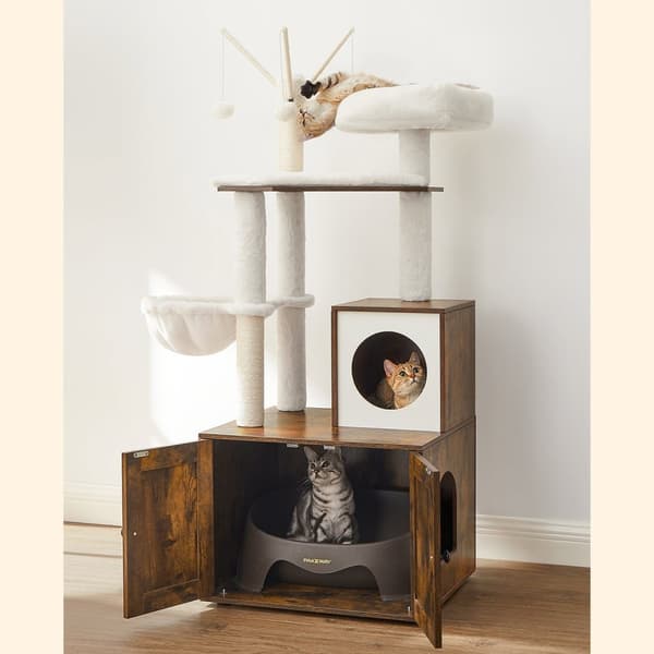 Scratching Post - Med kablet til kassekasse - Vintage - Brown