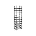 Miniatyrbillede 1 af 7: Sko rack - med 10 hylder - metalstål - 45x30x174cm - sort