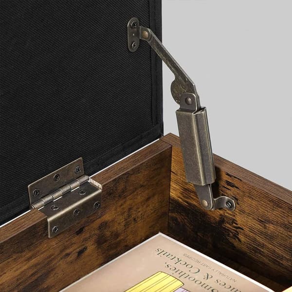 Sko rack - skobank - skoopbevaring - med pude - skoboks - vintage brun