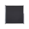 Miniatyrbillede 2 af 7: Side Canopy - Blækbeskyttelse - markise - Udvidelig - 180 x 350 cm - Sort