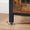 Miniatyrbillede 6 af 7: Skænk - køkkenskab med 3 døre - industriel design - brun / sort