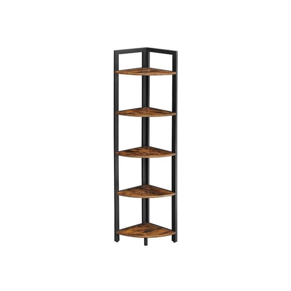 Corner Cabinet - Corner Board - Boghylde - Stue Cabinet - Decoret - Vintage Brown / Black