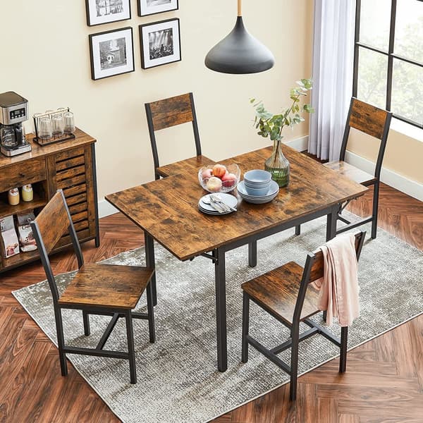 Køkkenbord - Spisebord - For 4 personer - i industriel stil - Brown