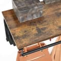 Miniatyrbillede 4 af 8: Wall Coat Rack - væghylde - væg hængende hylde - med 5 aftagelige kroge - brun