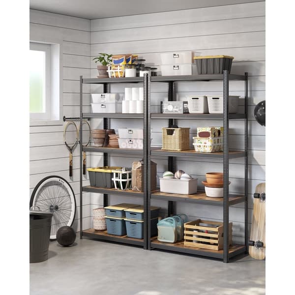 Säilytyskaappi - Standing Rack - säilytyskaappi - säilytyslevy - keittiön kaappi - kirjahylly - Vintage Brown / Black