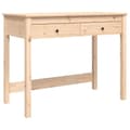 Miniatyrbilde 1 av 11: vidaXL Skrivebord med skuffer 100x50x78 cm heltre furu