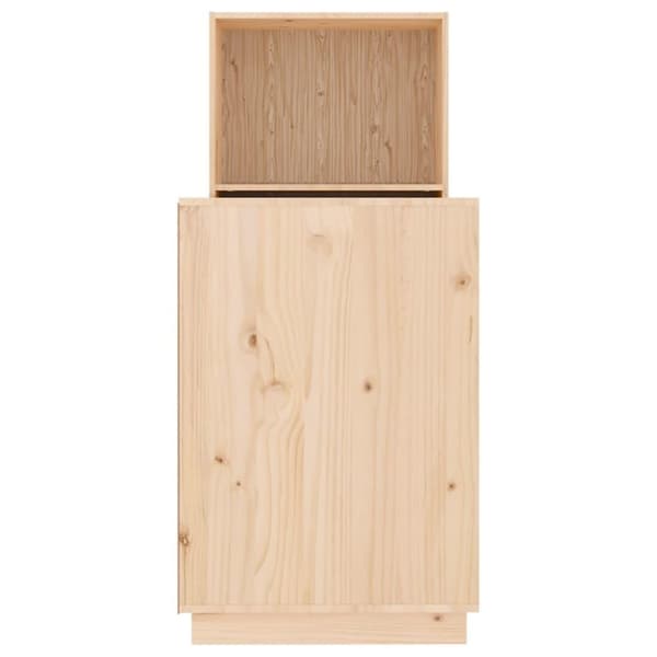 vidaXL skrivebord 110x53x117 cm massivt fyrretræ