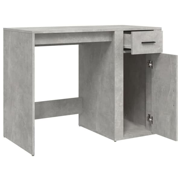 vidaXL Työpöytä betoninharmaa 100x49x75 cm tekninen puu