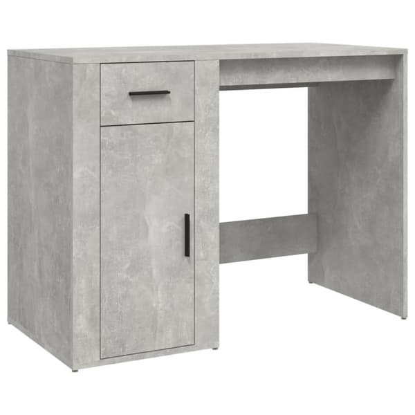 vidaXL Työpöytä betoninharmaa 100x49x75 cm tekninen puu