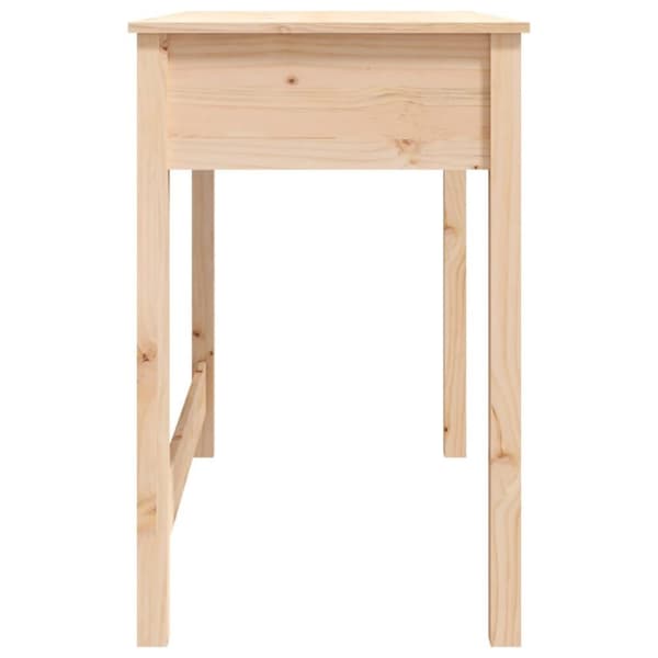 vidaXL Työpöytä laatikoilla 100x50x78 cm täysi mänty
