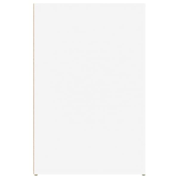 vidaXL Työpöytä valkoinen 100x49x75 cm tekninen puu