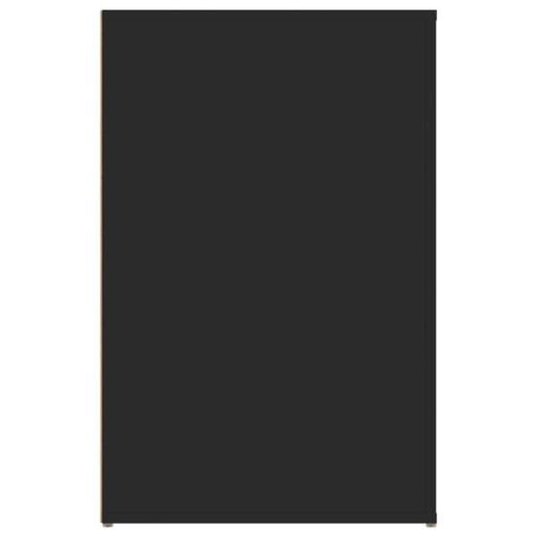 vidaXL Skrivbord svart 100x49x75 cm konstruerat trä