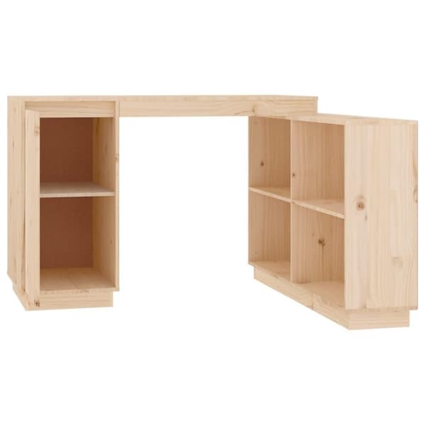 vidaXL Skrivbord 110x50x75 cm massiv furu