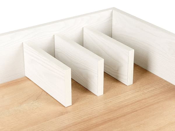 Hemmakontor Skrivbord Ljust trä och Vit MDF Bräda 90 x 60 cm Bord Genomföringshål Bordsskiva Organisering